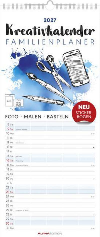 Kreativkalender Familienplaner 2027