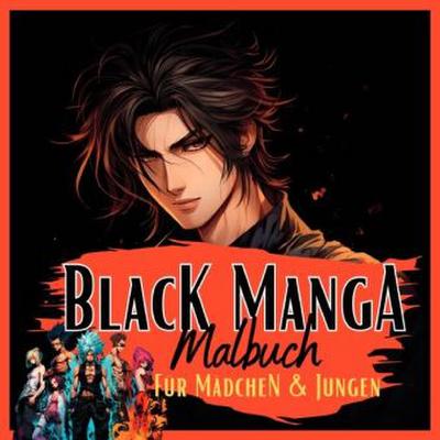 Black Manga Malbuch.