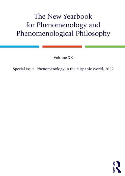 The New Yearbook for Phenomenology and Phenomenological Philosophy