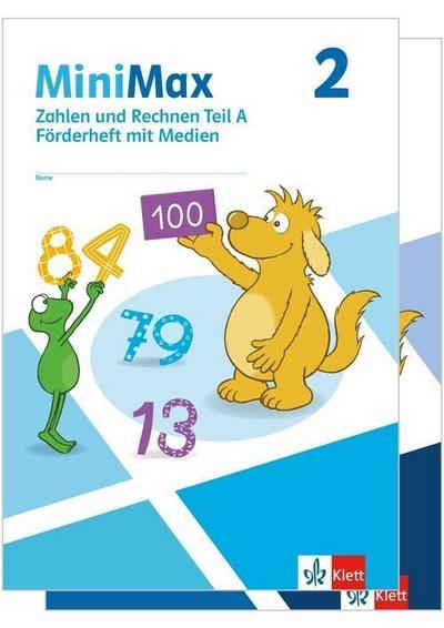 MiniMax 2. Paket Förderhefte mit Medien (Zahlen und Rechnen A & B) Klasse 2