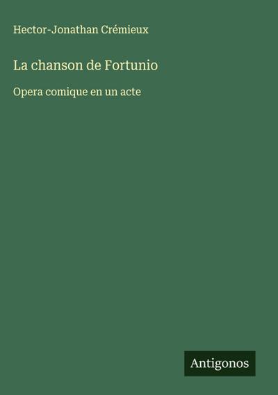 La chanson de Fortunio