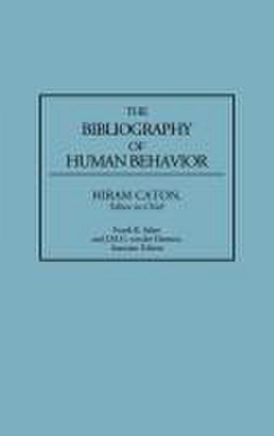 The Bibliography of Human Behavior