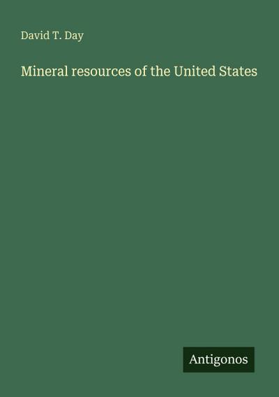 Mineral resources of the United States