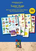 Super Auge für Deutsch als Zweitsprache (DaZ) / Deutsch als Fremdsprache (DaF) / Гостре око: Zeit zum Spielen mit ersten Sätzen - Sonderversion mit ukrainischen Herkunftsbezeichnungen