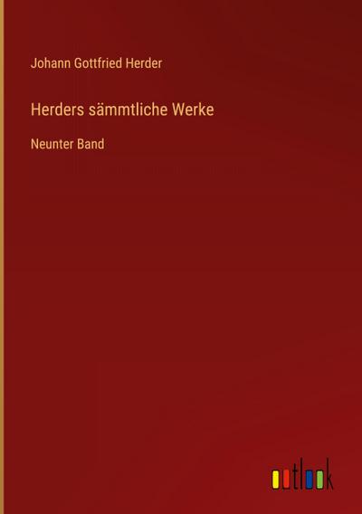 Herders sämmtliche Werke