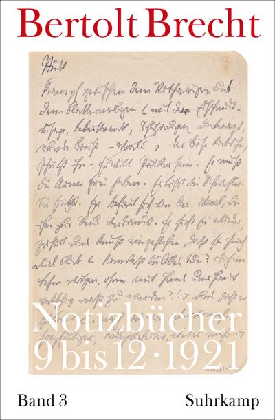 Brecht, B: Notizbücher 9-12 (1921)