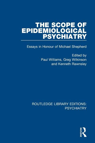 The Scope of Epidemiological Psychiatry
