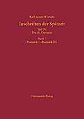 Inschriften der Spätzeit Teil IV: Die 26.Dynastie