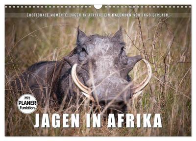 Emotionale Momente: Jagen in Afrika. (Wandkalender 2025 DIN A3 quer), CALVENDO Monatskalender