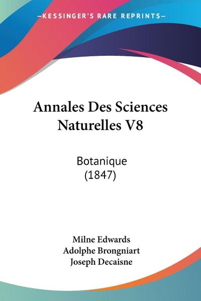 Annales Des Sciences Naturelles V8
