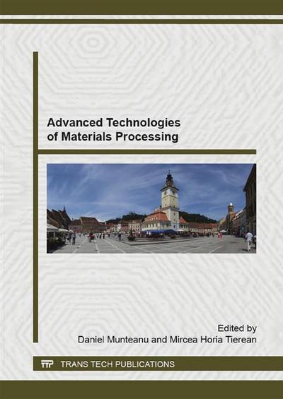 Advanced Technologies of Materials Processing