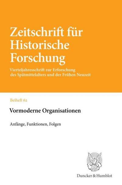Vormoderne Organisationen