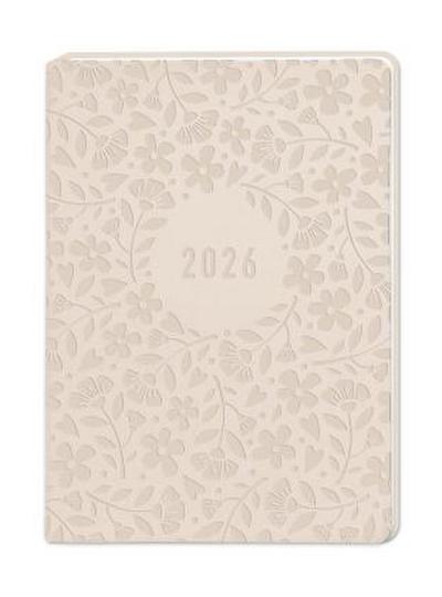 Terminplaner Lederlook 2026 Beige