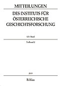 Mitteilungen des Instituts für Österreichische Geschichtsforschung 123. Band Teilband 2 (2015)