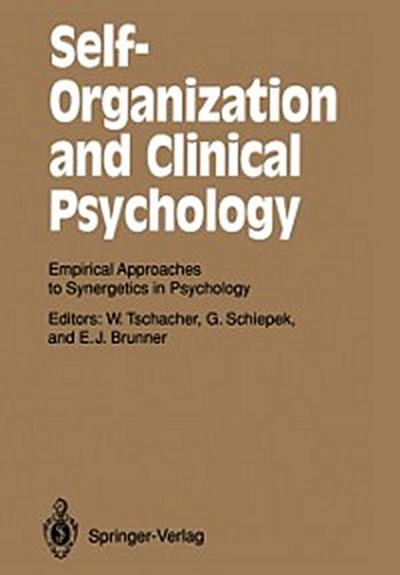 Self-Organization and Clinical Psychology