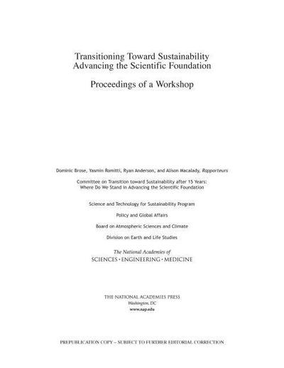 Transitioning Toward Sustainability