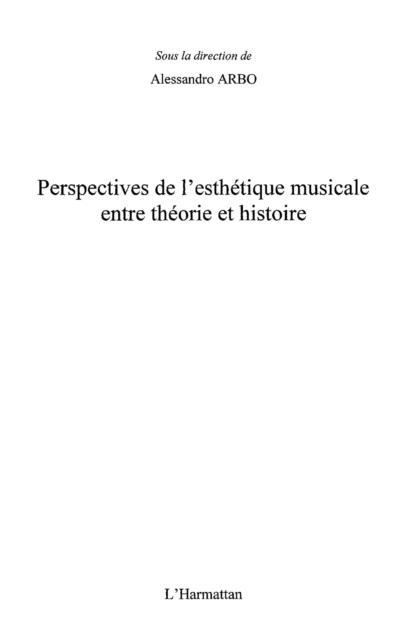 Perspectives de l’esthetiquemusicale