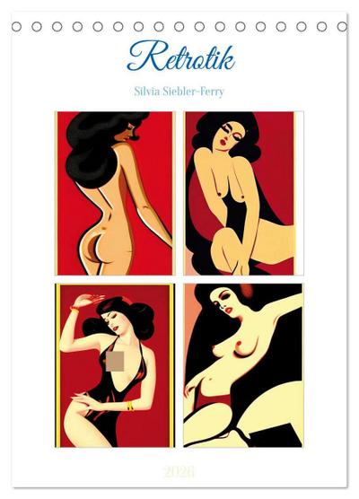 Retrotik (Tischkalender 2026 DIN A5 hoch), CALVENDO Monatskalender