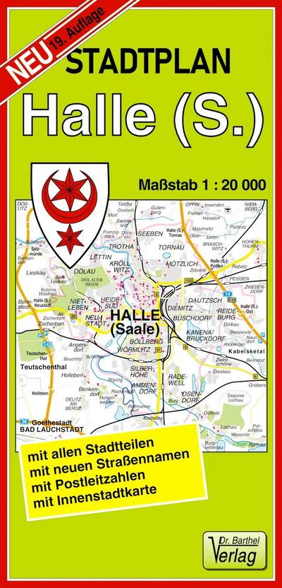 Stadtplan Halle (Saale) 1 : 20 000