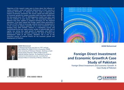 Foreign Direct Investment and Economic Growth:A Case Study of Pakistan