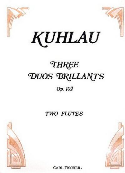 3 duos brillants op.102 for 2 flutes