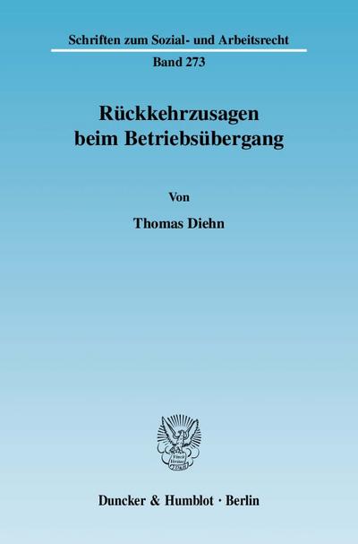 Rückkehrzusagen beim Betriebsübergang