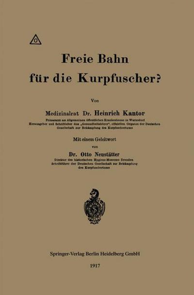Freie Bahn für die Kurpfuscher?