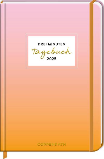 Großer Wochenkalender - 3 Minuten Tagebuch 2025 - Sonnenaufgang rosa