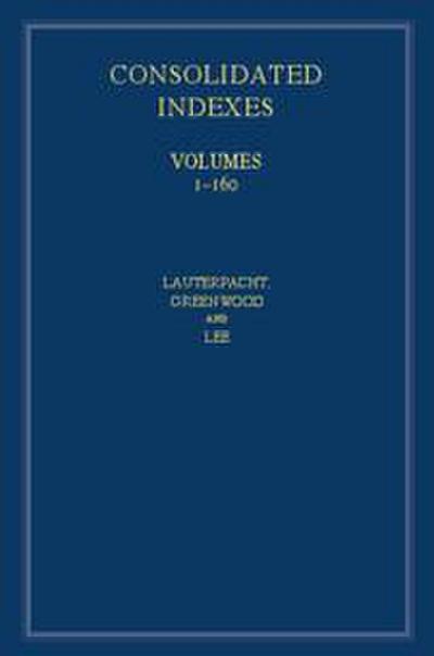 International Law Reports, Consolidated Index 3 Volume Hardback Set