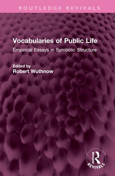 Vocabularies of Public Life
