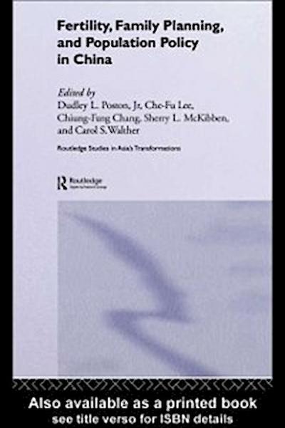 Fertility, Family Planning and Population Policy in China