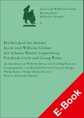 Briefwechsel der Brüder Jacob und Wilhelm Grimm mit Johann Martin Lappenberg, Friedrich Lisch und Georg Waitz