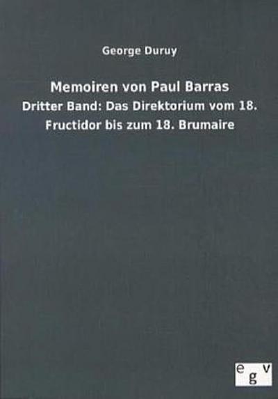 Memoiren von Paul Barras