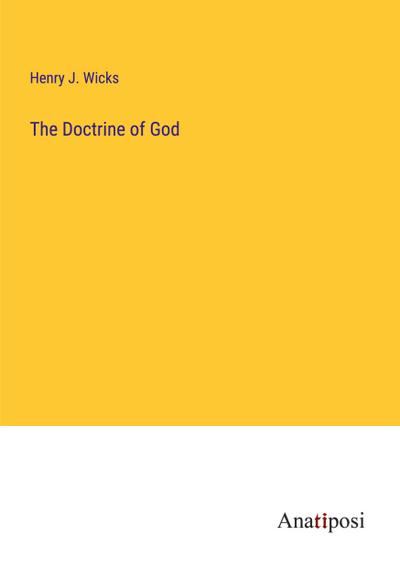 The Doctrine of God