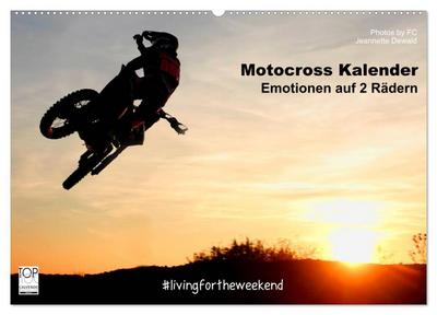 Motocross Kalender - Emotionen auf 2 Rädern (Wandkalender 2024 DIN A2 quer), CALVENDO Monatskalender