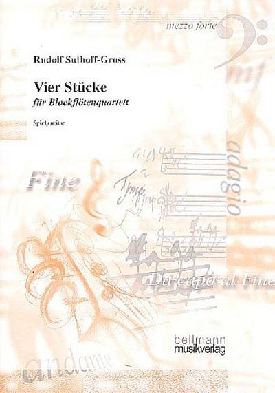 Vier Stücke für Blockflötenquartett
