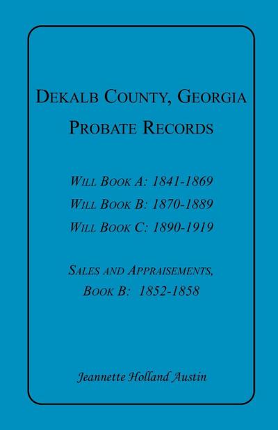 DeKalb County, Georgia, Probate Records