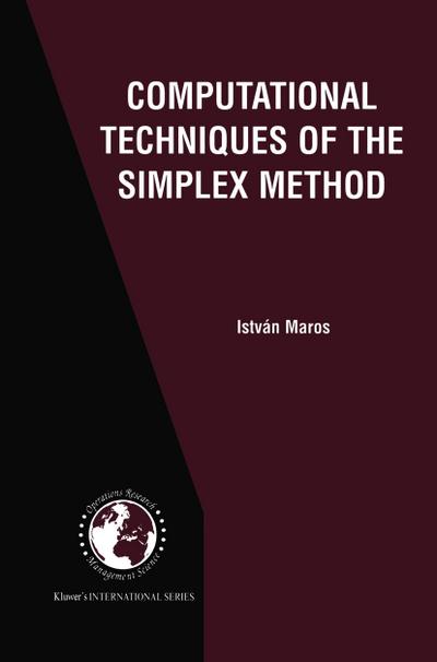 Computational Techniques of the Simplex Method