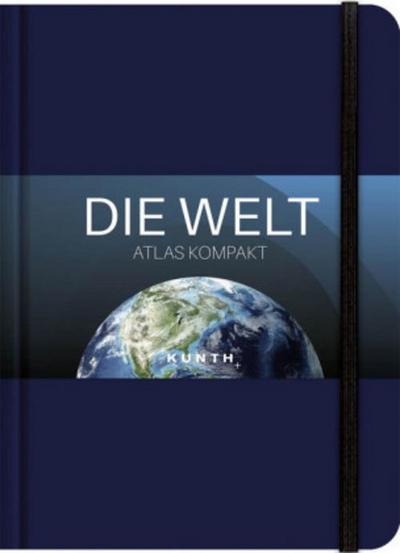 KUNTH Taschenatlas Die Welt - Atlas kompakt, blau
