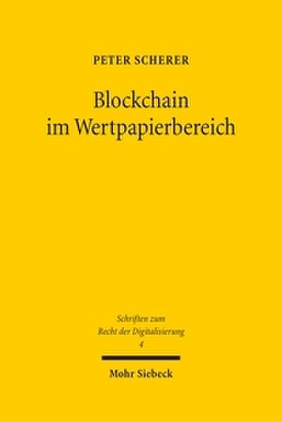 Blockchain im Wertpapierbereich