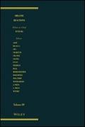 Organic Reactions, Volume 89
