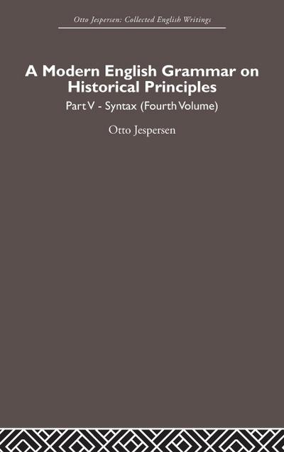 A Modern English Grammar on Historical Principles