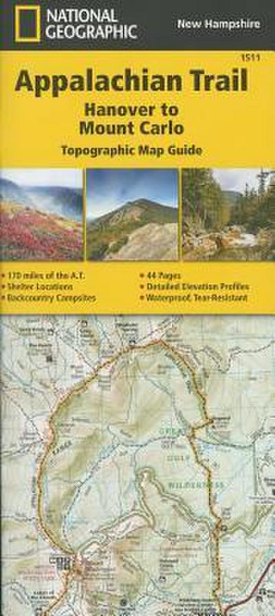 Appalachian Trail: Hanover to Mount Carlo Map [New Hampshire]