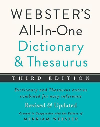 Webster’s All-In-One Dictionary and Thesaurus, Third Edition