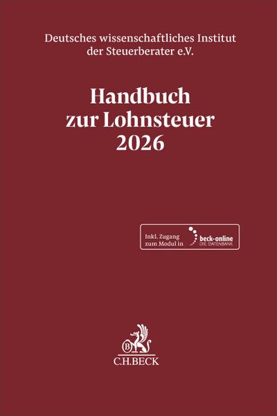 Handbuch zur Lohnsteuer 2026. LSt 2026