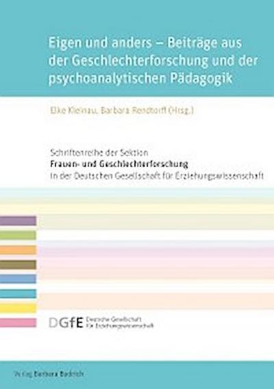 Eigen und anders – Beiträge aus der Geschlechterforschung und der psychoanalytischen Pädagogik