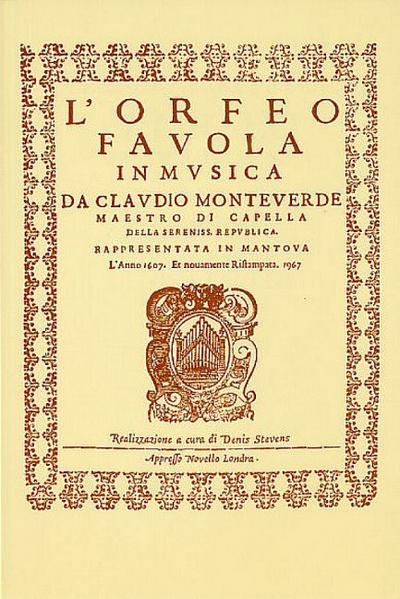 Claudio Monteverdi: l’Orfeo - Favola in Musica Sv.318