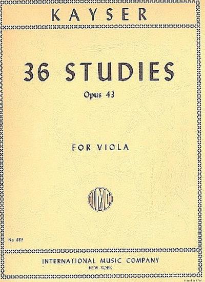36 Studies op.43for viola