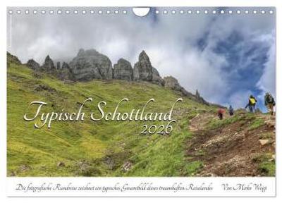 Typisch Schottland (Wandkalender 2026 DIN A4 quer), CALVENDO Monatskalender