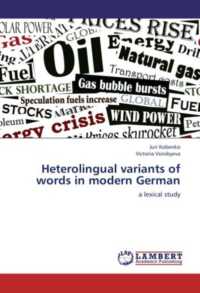 Heterolingual variants of words in modern German